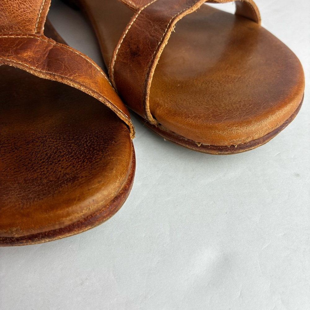 Bed Stu Women's Open-Toe Leather Sandal in Distressed Tan - Picture 7 of 10